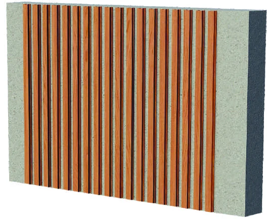 фасад с декоративной рейкой